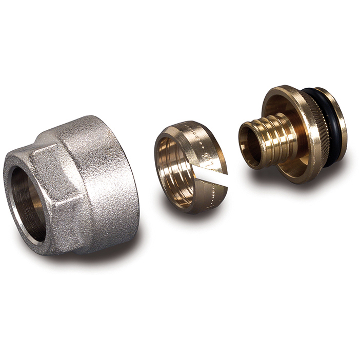 RACCORDO EUROCONO PER TUBAZIONE PEX ø17X2 mm